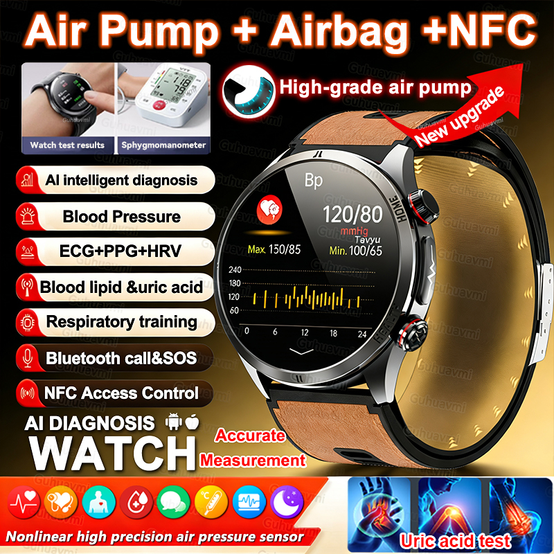Fall Detection Watch - 2026 New AI diagnosis Air Pump