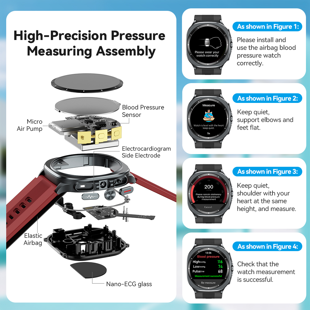 NOYAFA New ECG+PPG Blood Fat U - Fall Detection Watch incelemesi ve fiyatı