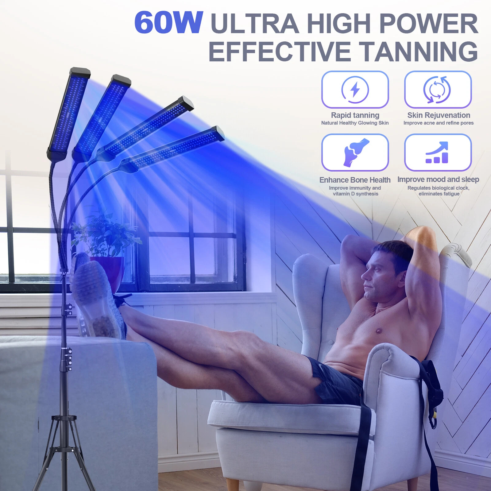 UV Tanning Lamp for Face & Bod - Light Therapy Glasses incelemesi ve fiyatı