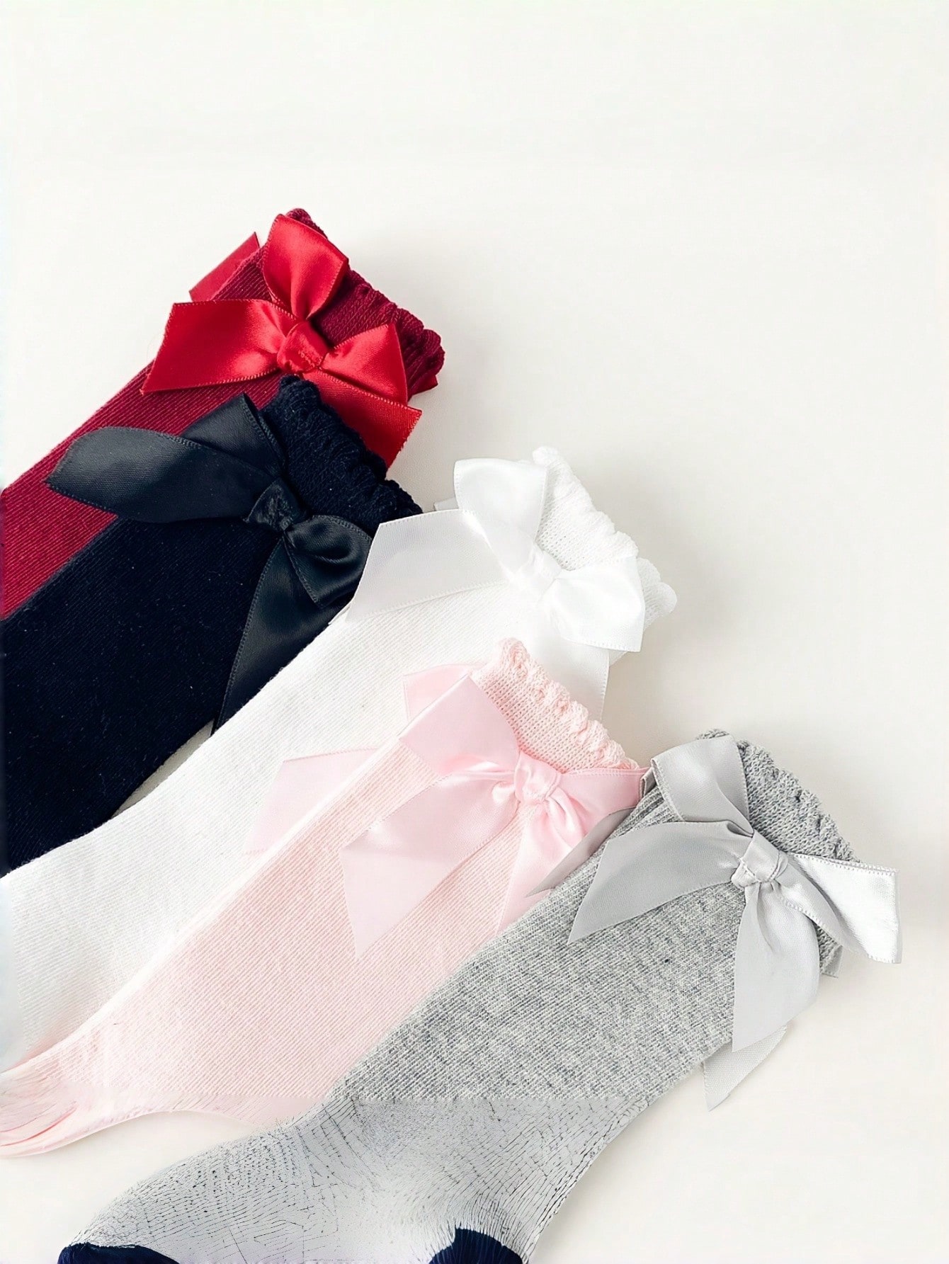 1/5 Pairs Baby Girls Bow Knee  - Baby Sock Oximeter incelemesi ve fiyatı