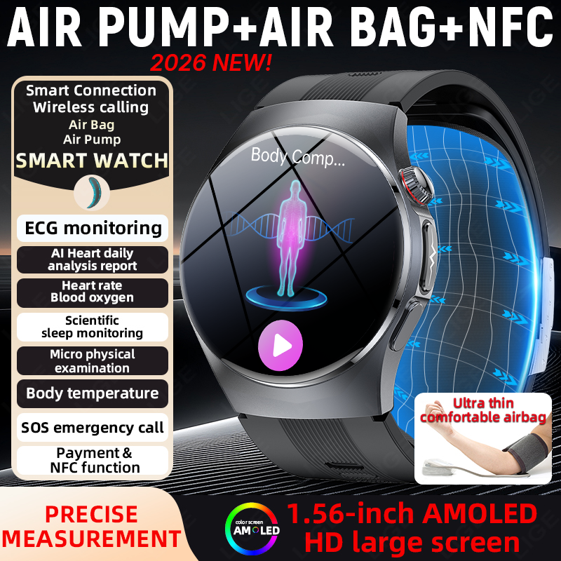LIGE 2026 New Air Pump Airbag  - Fall Detection Watch incelemesi ve fiyatı