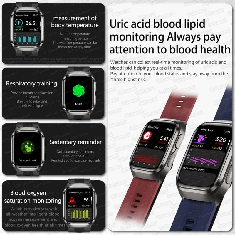 2026New Air Pump Airbag True B - Fall Detection Watch incelemesi ve fiyatı